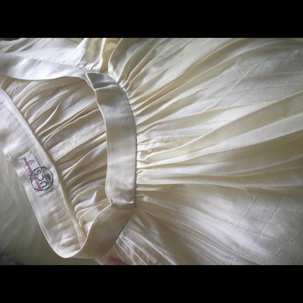 1930s-1940s pleated movie studio mini skirt xs